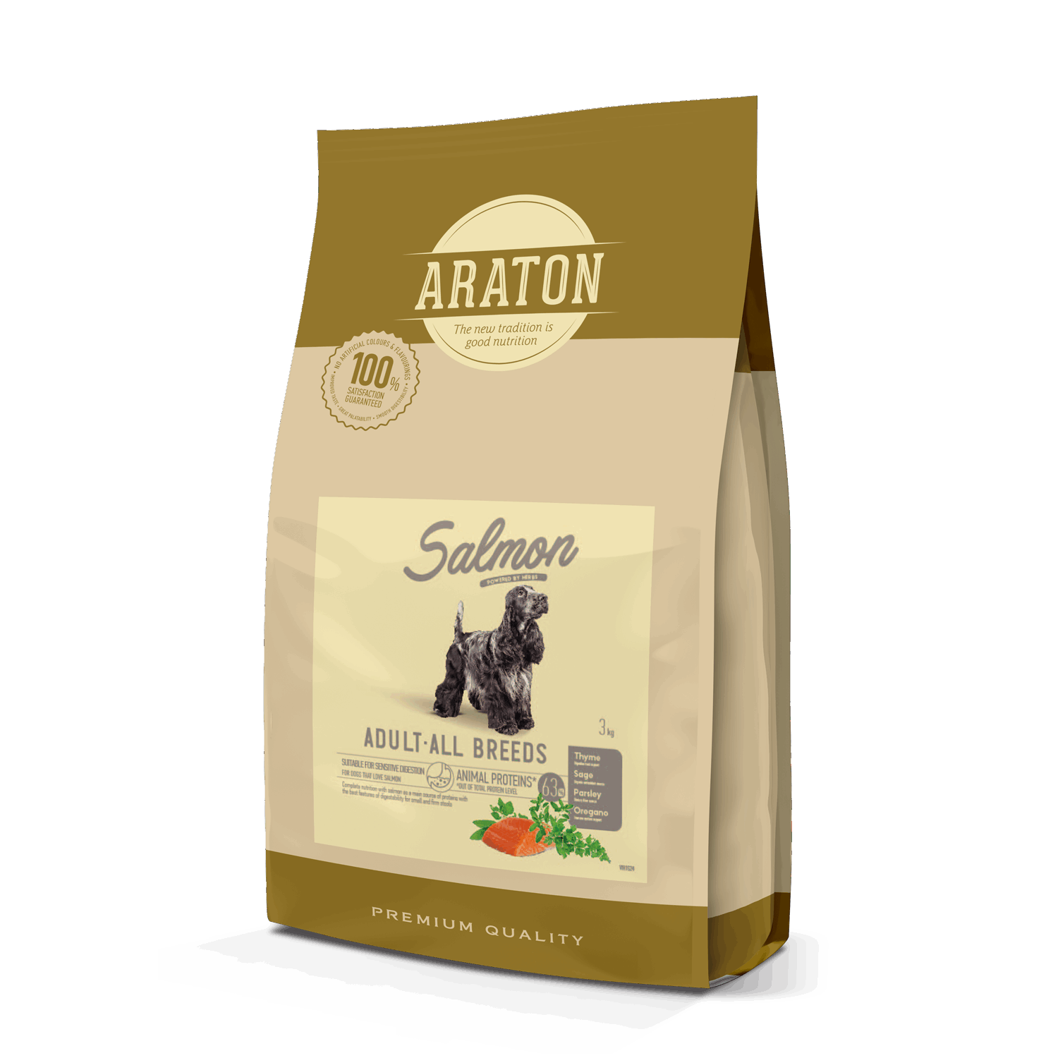 ARATON Dog Adult Salmon, 3 kg